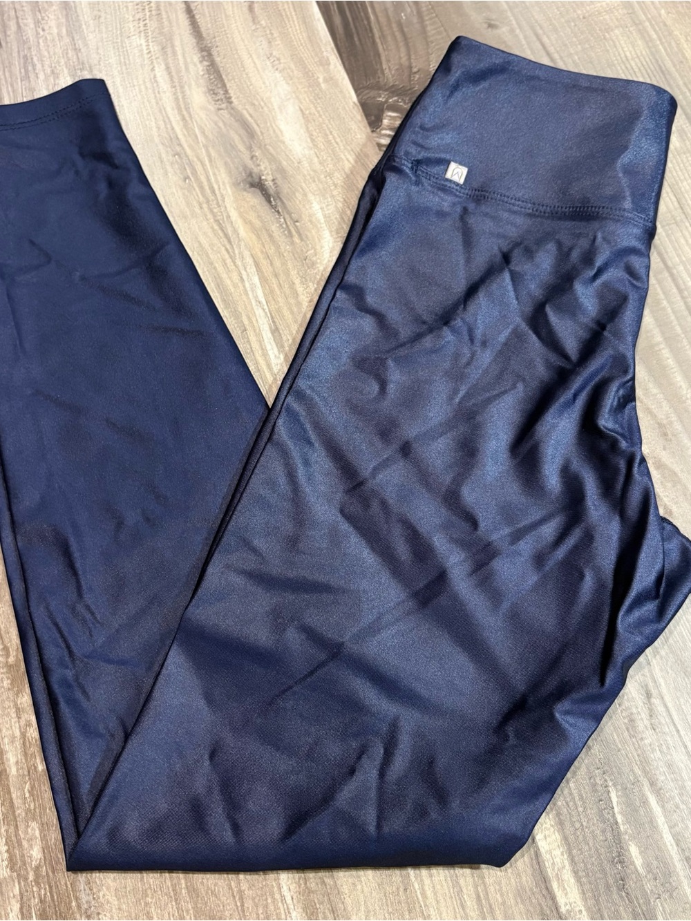 Sunwren Luxury Yoga Leggings Metallic Blue SZ XXS NWOT